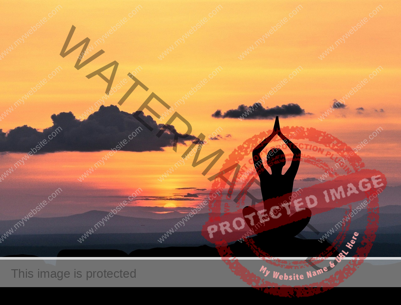 silhouette of a person in front of a sunset in meditation yoga pose