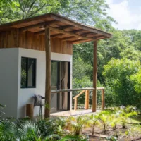 Private bungalow accommodation building in nature