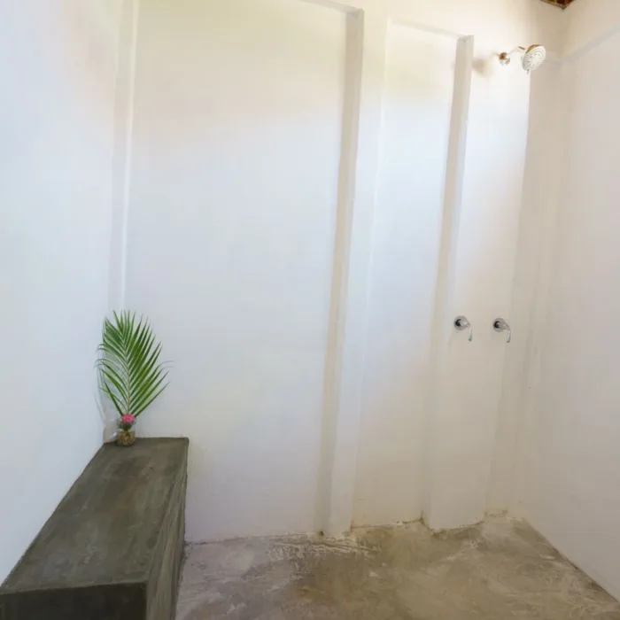 Shower in private bungalow