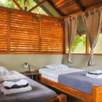 Bedroom with two separate beds