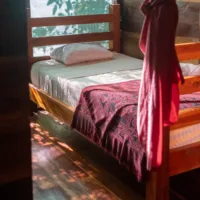 Small bedroom with one bed