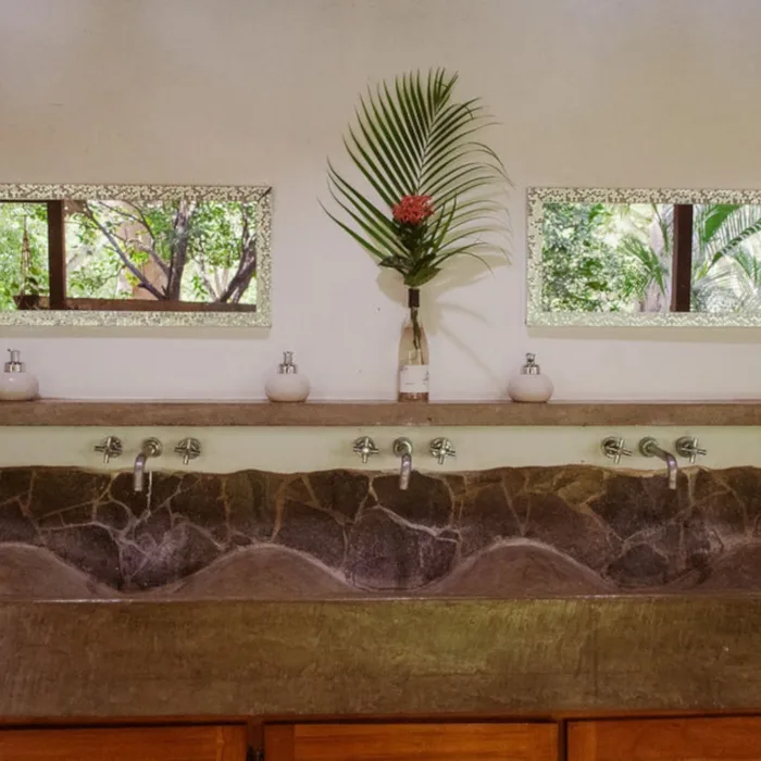 Shared community bathroom sinks